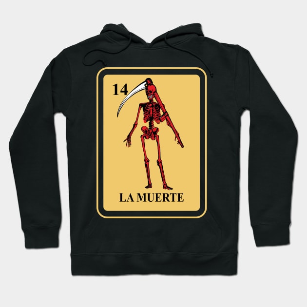 Mexican La Muerte lottery traditional Reaper Hoodie by FunnyphskStore